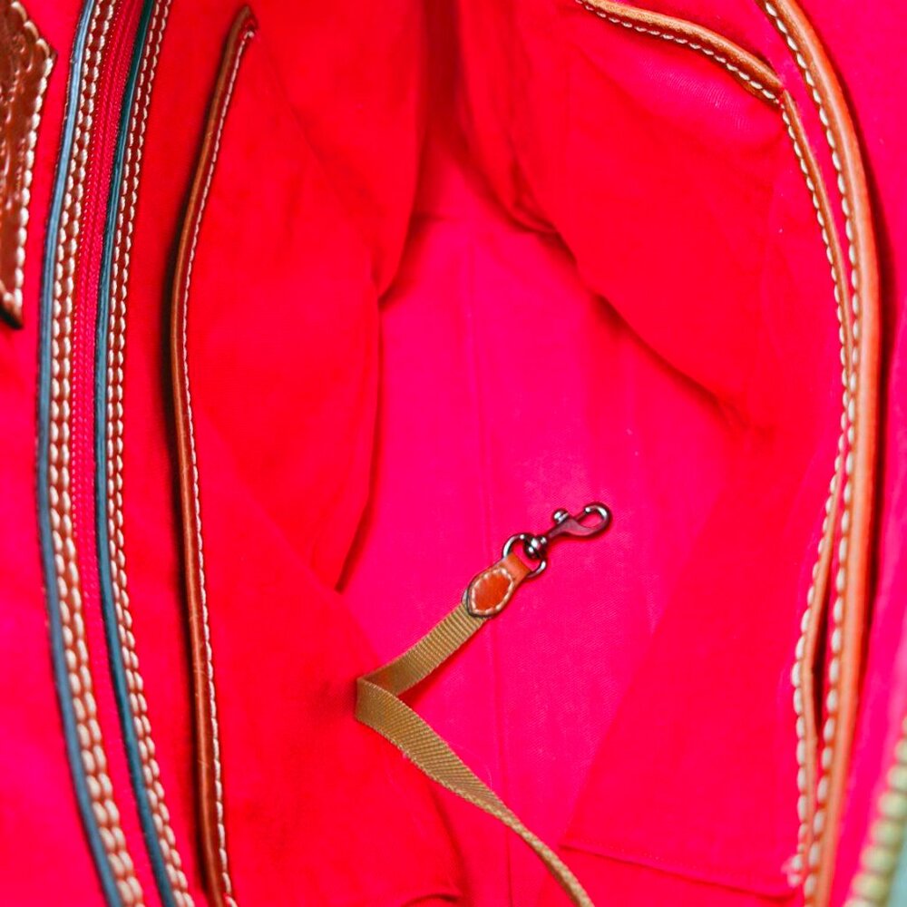 Dooney & Bourke Pebble Leather Wren Zip Tote Bag - Picture 14 of 15